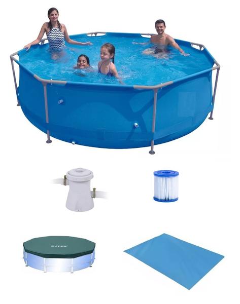 Imagem de Piscina Sunfit 5000 Litros com Bomba Filtro 220v Capa e FORRO