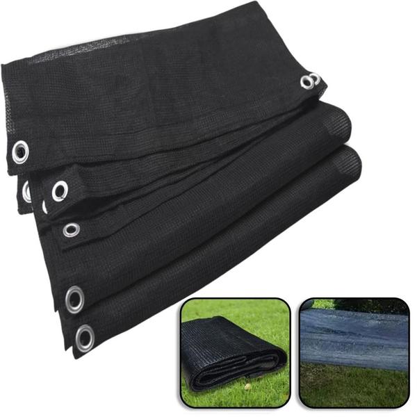 Piso Barraca Camping Preto 4x2 M PVC Ecológico Permeável - Cikala Imagem de Piso Barraca Camping Preto 4x2 M PVC Ecológico Permeável