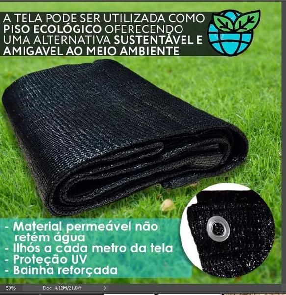 Piso Barraca Camping Preto 4x2 M PVC Ecológico Permeável - Cikala Imagem de Piso Barraca Camping Preto 4x2 M PVC Ecológico Permeável