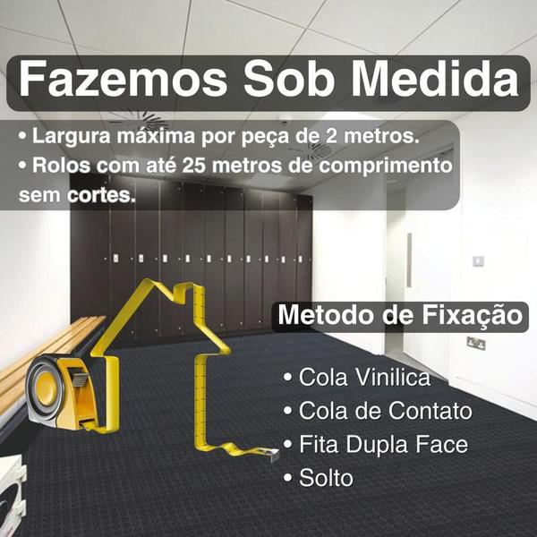 Imagem de Piso Relevo Moeda 1mm PVC Emborrachado Antiderrapante 1x10