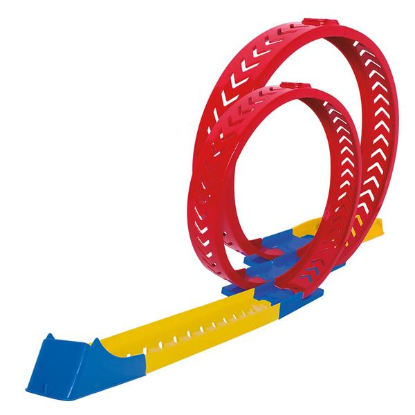 Imagem de Pista 2 Voltas Race Looping Duplo Com Carrinho De Brinquedo Para Meninos - Samba Toys