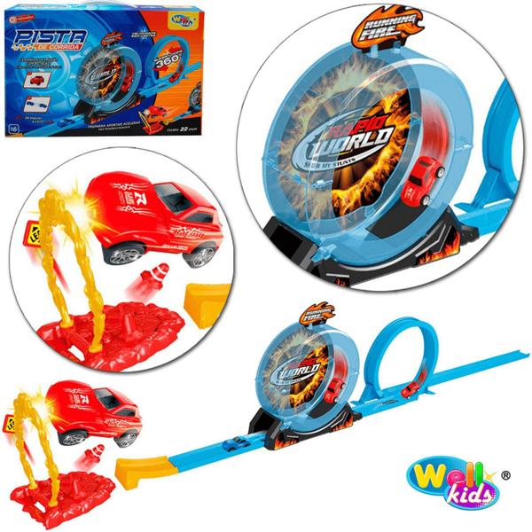 Imagem de Pista Big Champion 360 duplo Looping - 22 Peças - Wellkids