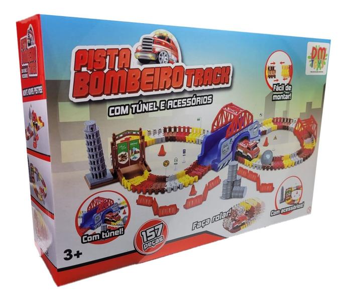 Imagem de Pista Bombeiro Track Comtunel 157 Peças 6287 - Dmtoys