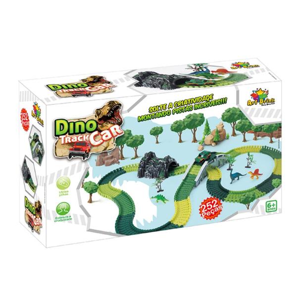 Imagem de Pista Carrinho Dino Dinossauro Track Radical 252pç Infantil