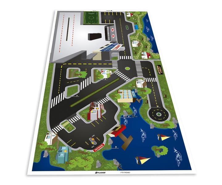 Pista Carrinhos Maquete Cidade Aeroporto 140x100cm - Plimshop Imagem de Pista Carrinhos Maquete Cidade Aeroporto 140x100cm