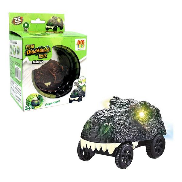 Imagem de Pista Carro Dinossauro Track Maluca com Luz a Pilha