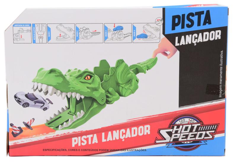 Imagem de Pista com Lançador e Carrinho - Ataque do Crocodilo - ST Import