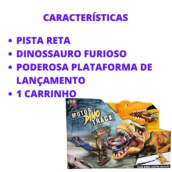 Imagem de Pista Corrida Dinossauro Ataque Track + 1 Carrinho Infantil