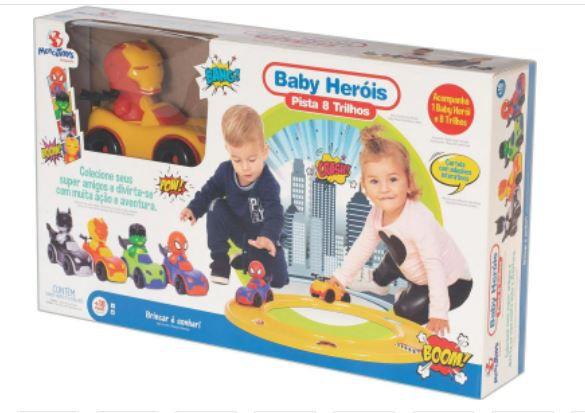 Imagem de Pista de Carrinho com 8 Trilhos Baby Heróis - Mercotoys