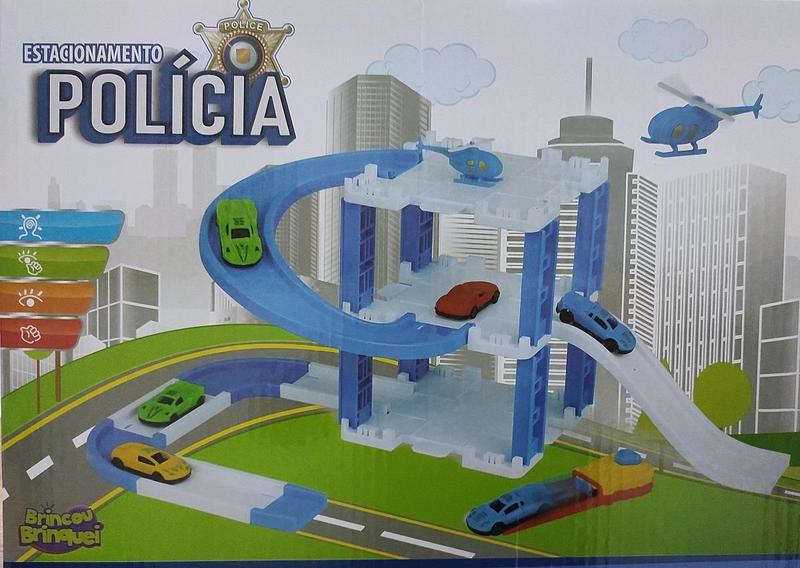 Imagem de Pista de Carro, Estacionamento Policia, c/ Lançador e Acessórios