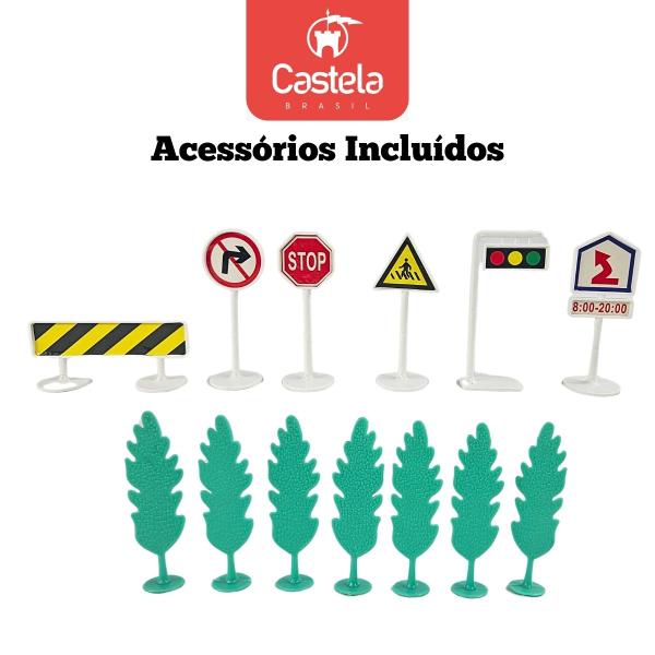 Pista de corrida Carrinho Brinquedo 2 Loopings Track Racers - Castela - CASTELA BRASIL Imagem de Pista de corrida Carrinho Brinquedo 2 Loopings Track Racers - Castela
