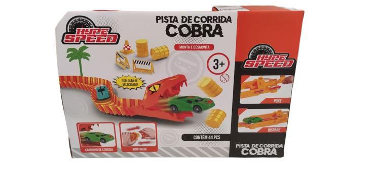 Imagem de Pista De Corrida Cobra Hype Speed 44 Peças - Bbr Toys