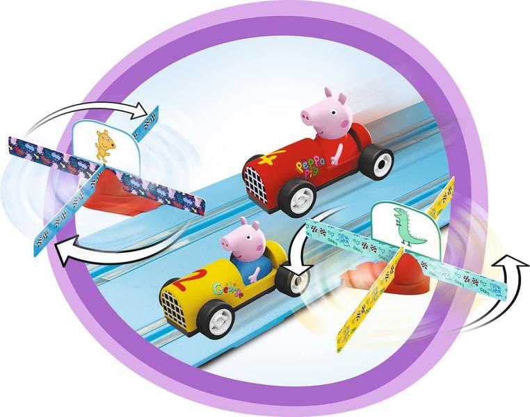 Imagem de Pista de corrida de caça-níqueis Carrera First Peppa Pig GranPrix Kids