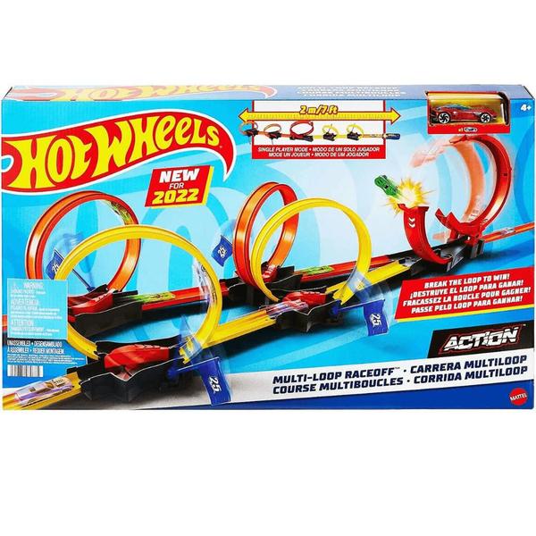 Imagem de Pista de Corrida Hot Wheels 2 Metros MultiLoop 4+HDR83Mattel