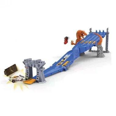 Pista de Corrida - Metal Machines 4 Lane Raptor Attack - Candide Imagem de Pista de Corrida - Metal Machines 4 Lane Raptor Attack - Candide