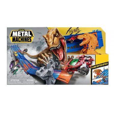 Pista de Corrida - Metal Machines 4 Lane Raptor Attack - Candide Imagem de Pista de Corrida - Metal Machines 4 Lane Raptor Attack - Candide