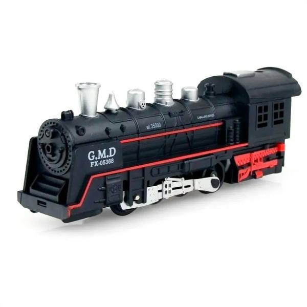 Imagem de Pista de Trem Locomotiva Infantil com Som e Luz DM Toys DMT5373