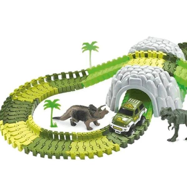 Imagem de Pista Dinossauro Track  Com Túnel e Acessórios 109 peças