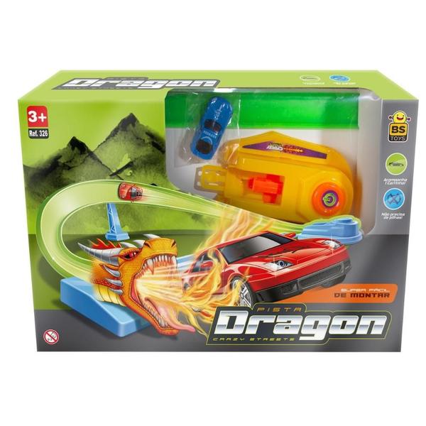 Imagem de Pista Dragon Curve com Carrinho Lançador Brinquedo - BS Toys