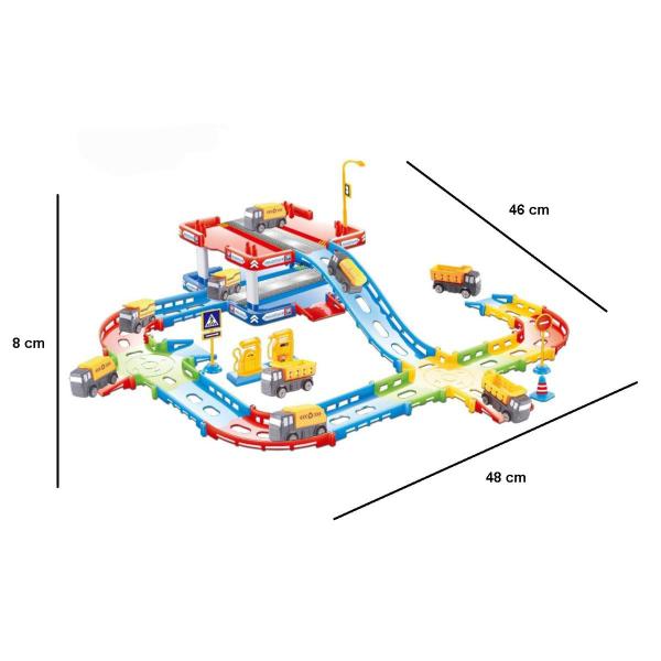 Imagem de Pista Estacionamento Caminhao Brinquedo compativel Hot Wheel