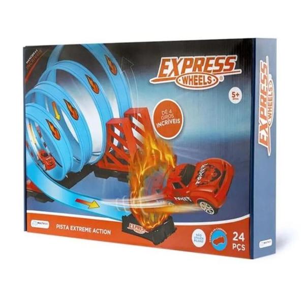 Imagem de Pista Express Wheels Extreme Action 4 Loop Multikids BR1019