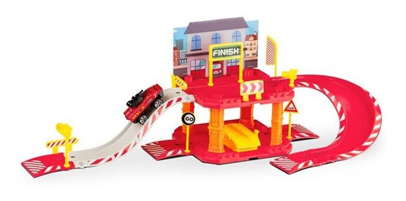 Imagem de Pista Express Wheels Garagem Bombeiro 40 Peças - Multikids