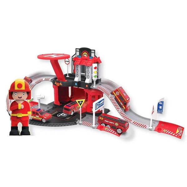 Imagem de Pista Express Wheels Garagem Bombeiros Multikids BR1238