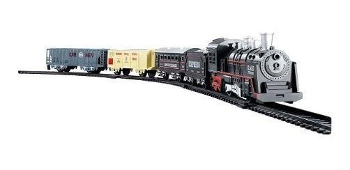 Imagem de Pista Ferrorama Trem Locomotiva Com Luz E Som Dm Toys 5750