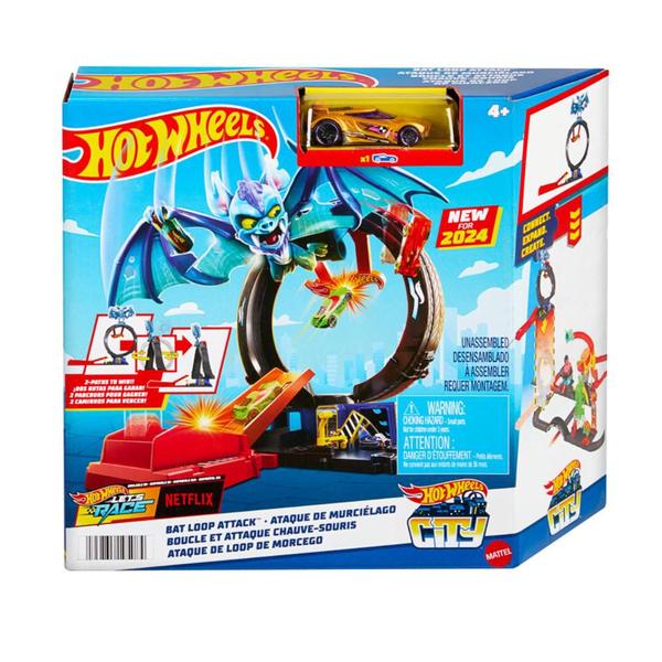 Imagem de Pista Hot Wheels City Ataque de Loop de Morcego Mattel