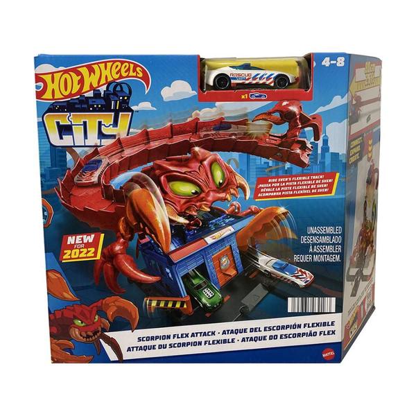 Imagem de Pista Hot Wheels City Ataque Do Escorpião Flex Mattel HDR32