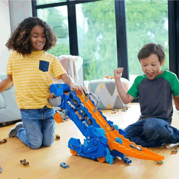 Imagem de Pista Hot Wheels City Caminhão Transportador T Rex Ultimate