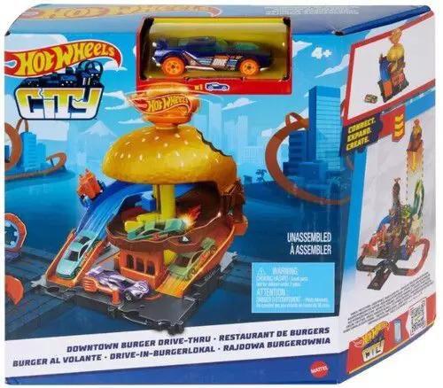 Imagem de Pista Hot-Wheels City Drive Thru Do Hamburguer Mattel Hdr26