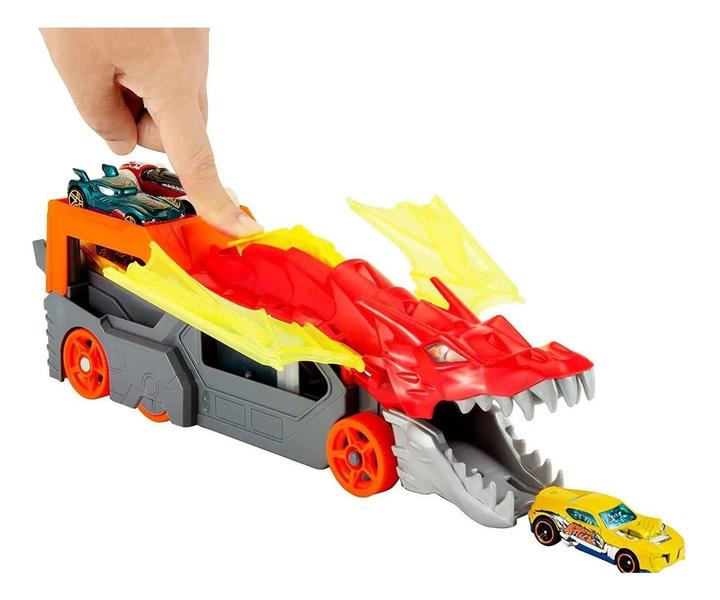 Imagem de Pista Hot Wheels City Reboque E Lançador Do Dragão - Mattel