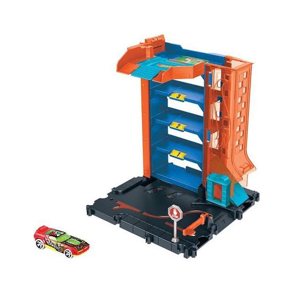 Imagem de Pista Hot Wheels com Carrinho - City - Estacionamento no Centro da Cidade - Mattel