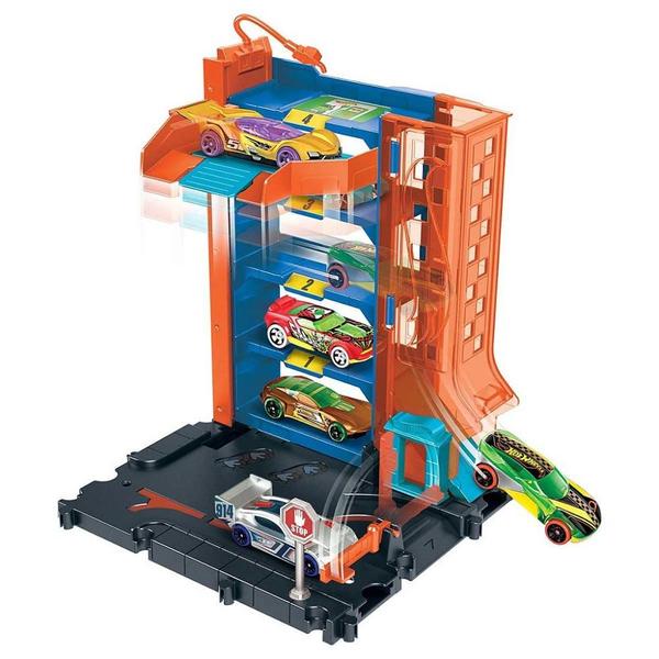 Pista Hot Wheels Mattel City Downtown Garagem Colorido Imagem de Pista Hot Wheels Mattel City Downtown Garagem Colorido