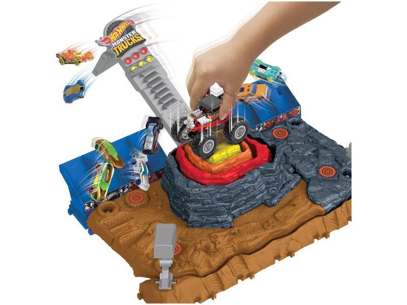 Imagem de Pista Hot Wheels Monster Trucks Arena Smashers - Ultimate Crush Yard Mattel