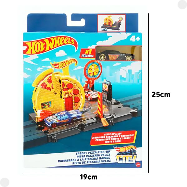 Imagem de Pista Hot Wheels Pizzaria Veloz C/ 1 Carrinho HMD53 - Mattel