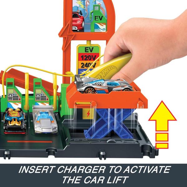 Imagem de Pista Hot Wheels Posto de Combustível Super Recarga Mattel - HTN79