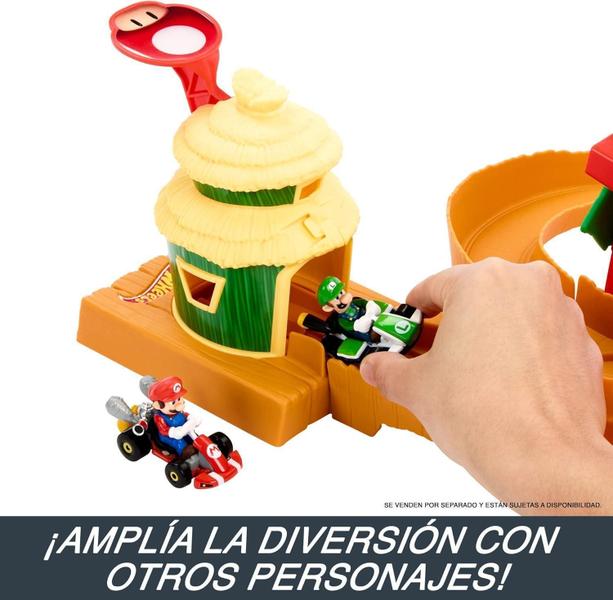 Imagem de Pista Hot Wheels Super Mario Bros Ilha Kong Mattel Hmk49