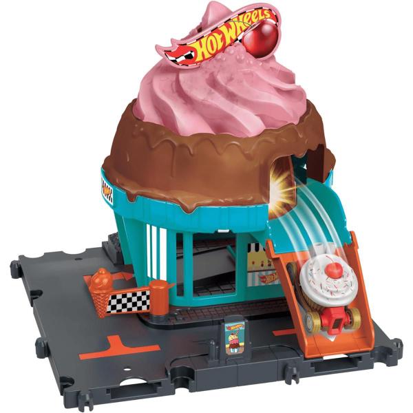 Imagem de Pista HotWheels City Sorveteria Let's Race Netflix HTN77