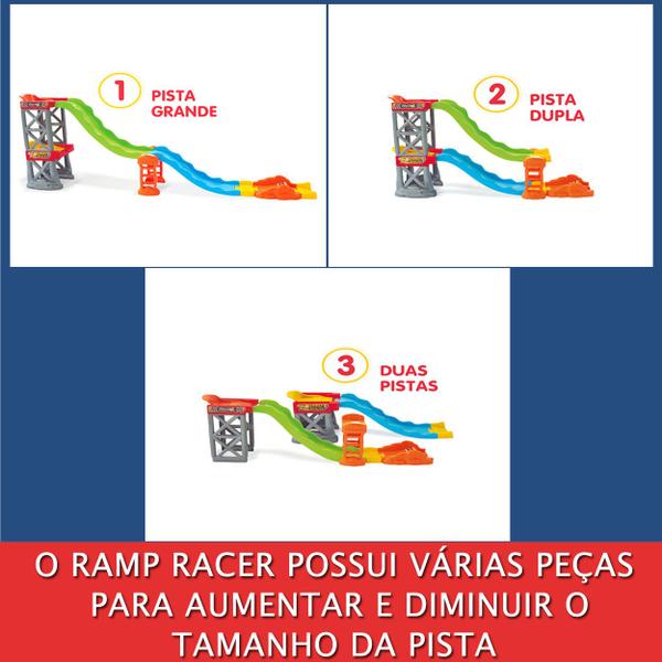 Imagem de Pista Infantil Ramp Racer Colorido 2 Carros Maral