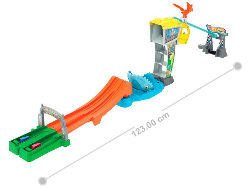 Pista Jurassic World Hot Wheels RacerVerse - Mattel Imagem de Pista Jurassic World Hot Wheels RacerVerse