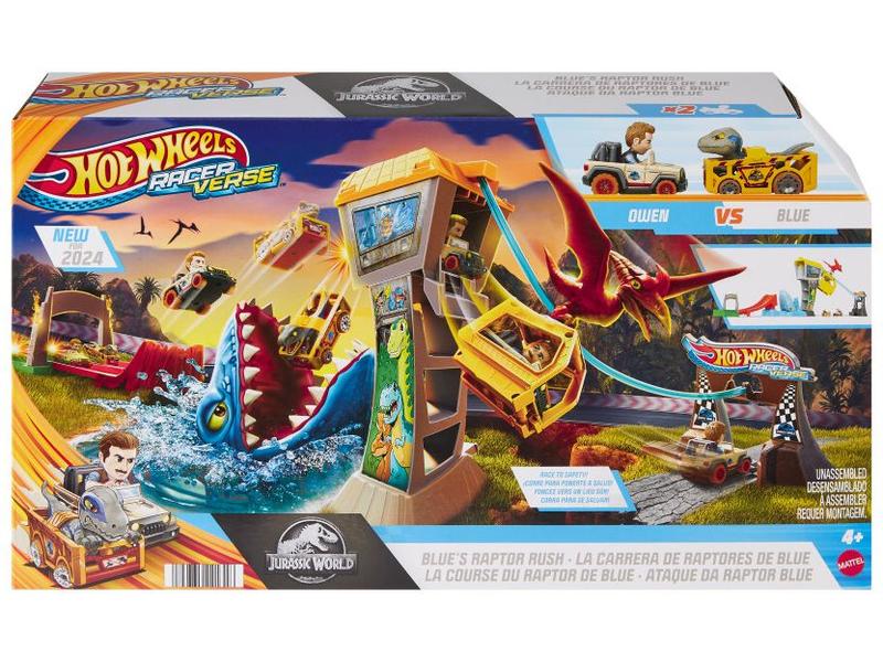 Pista Jurassic World Hot Wheels RacerVerse - Mattel Imagem de Pista Jurassic World Hot Wheels RacerVerse