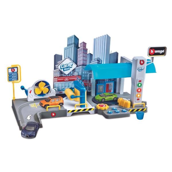 Pista Lava Rápido - 1:43 Car Whash Play Set - Bburago Imagem de Pista Lava Rápido - 1:43 Car Whash Play Set