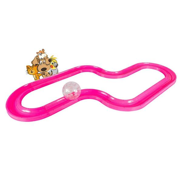 Imagem de Pista Para Hamster 14 Partes Rosa Pet Roe Jel Plast