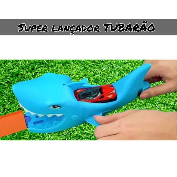 Imagem de Pista Radical Lançador de Carrinho Shark Tubarão Infantil