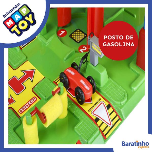 Imagem de Pista Super Posto Lava Rápido Com Elevador Tipo HotWheels