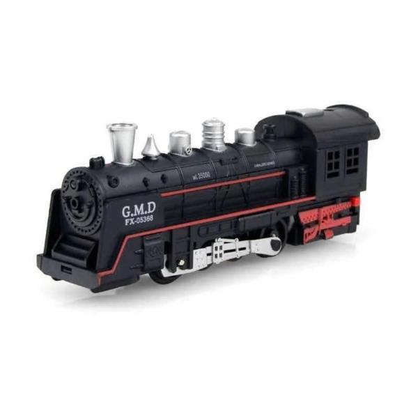 Imagem de Pista Trem Locomotiva Com Luz E Som 13 Pecas DM Toys