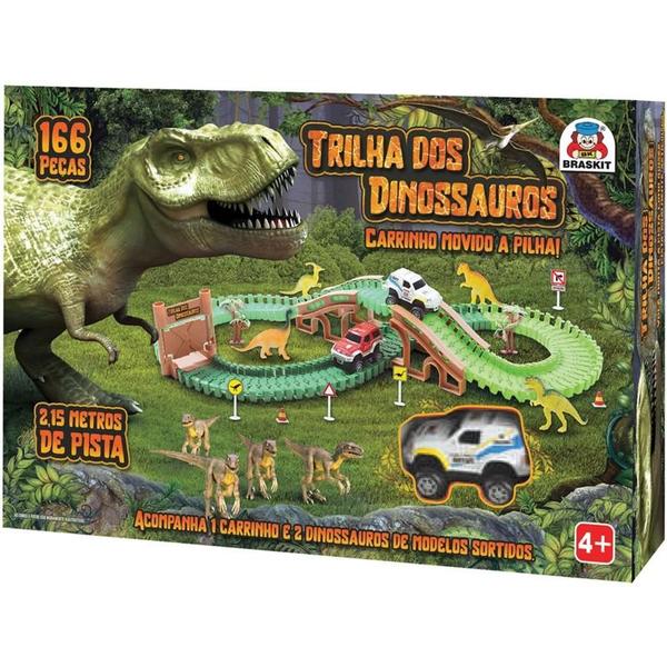 Imagem de Pista trilha dos dinossauros c/carri braskit