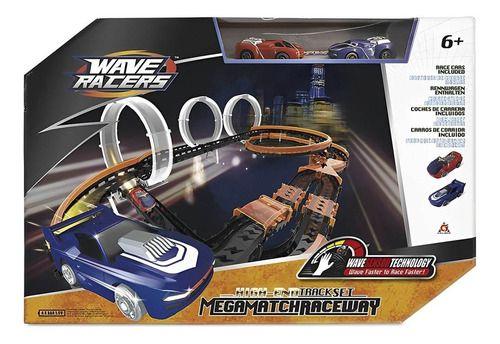 Imagem de Pista Wave Racers Mega Match Raceway Loop Com Carros - Fun C